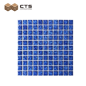 Swimming Pool Glass Mosaic Sheet Wholesale Blue New Design Swimming Pool Glass Mosaic Sheet Wholesale Blue New Design
