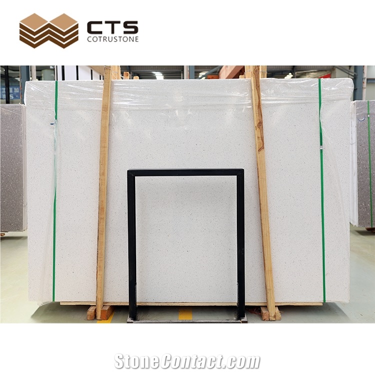 Wear Proof Light White Color Artificial Terrazzo Slabs