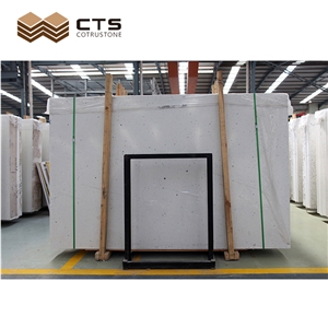Wear Proof Light White Color Artificial Terrazzo Slabs