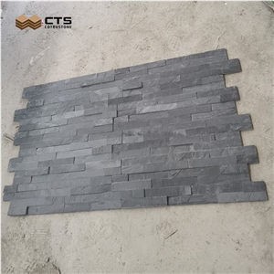 Black Slate Veneer Wall Cladding Panels