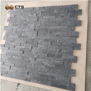Black Slate Veneer Wall Cladding Panels