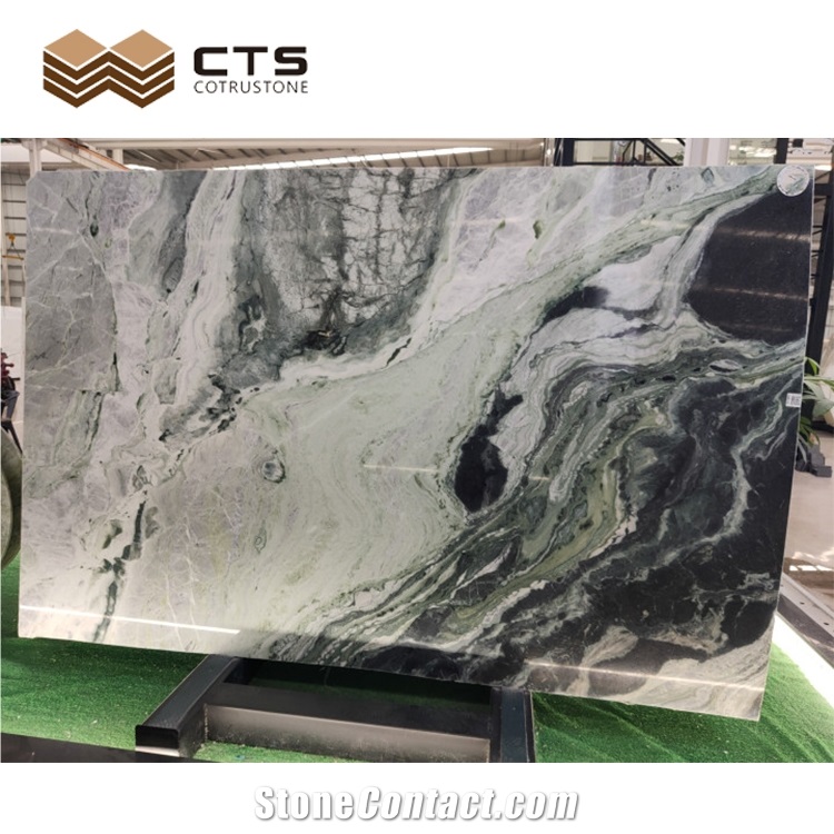 Cheap Natural Polished Luxury Stone Green Ice Jade Marble