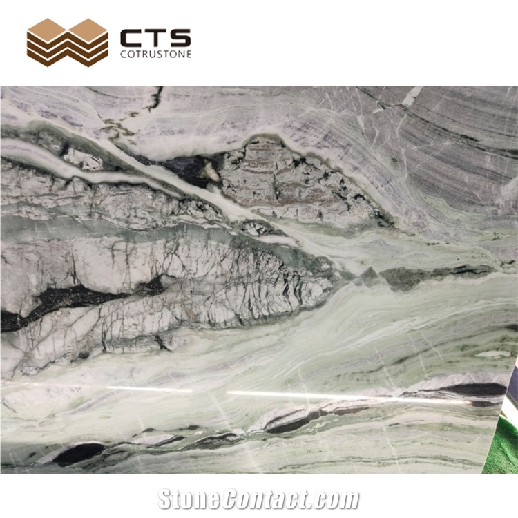 Cheap Natural Polished Luxury Stone Green Ice Jade Marble