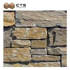 Cheap Wholesale Slate Yellow Rust Wall Decoration Indoor