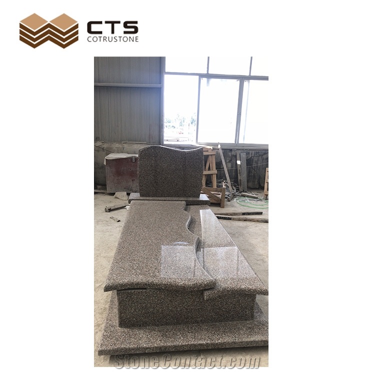 Custom G664 Polished Tombstone Factory Direct Cheap Cemetery