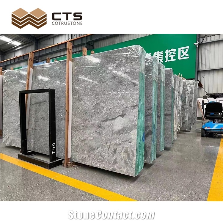 Exquisite Ocean Gray Fossil Limestone For Living Room Wall