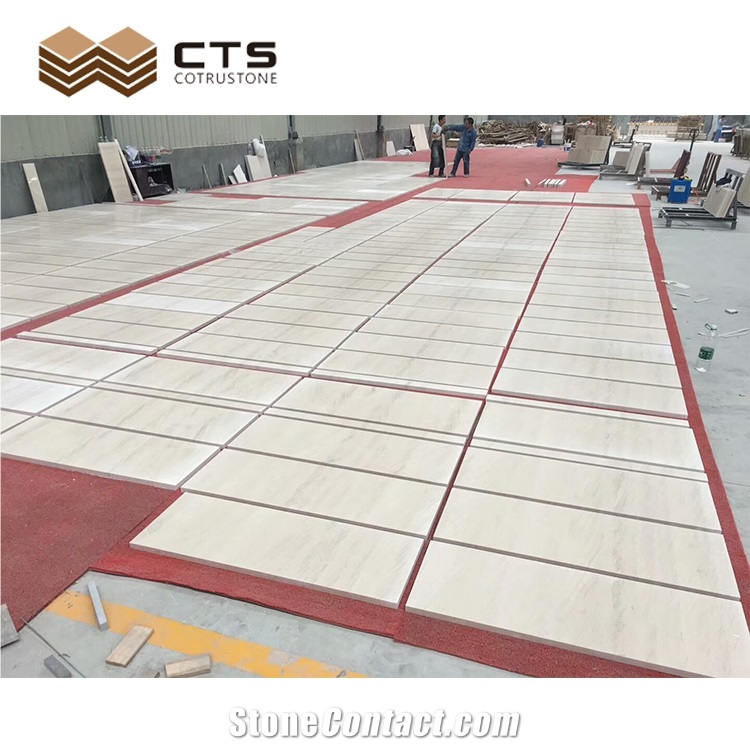 Fancy Interior Decor Layout Limestone Slab Custom Wall Floor