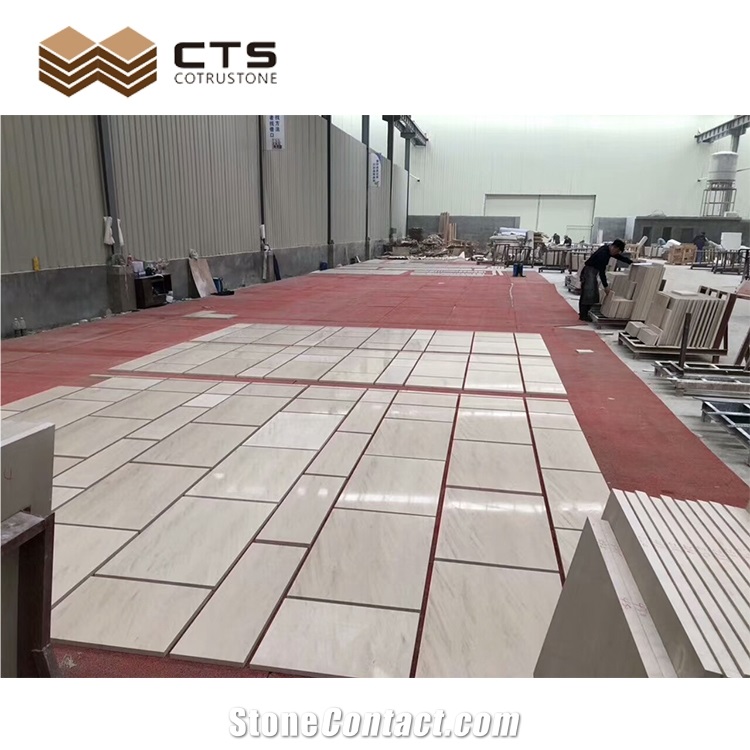 Fancy Interior Decor Layout Limestone Slab Custom Wall Floor