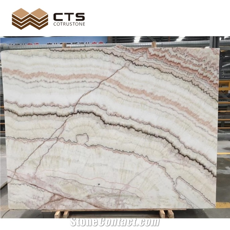 Fancy Pattern Rainbow Onyx Light Transmission Wall Art Decor