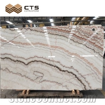 Fancy Styles Rainbow Onyx Slab Tile Livingroom Floor Wall