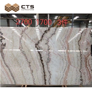 Fancy Styles Rainbow Onyx Slab Tile Livingroom Floor Wall