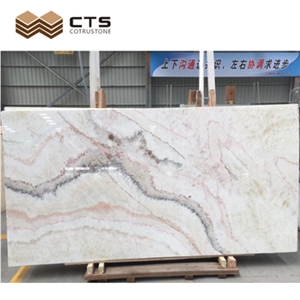 Fancy Styles Rainbow Onyx Slab Tile Livingroom Floor Wall
