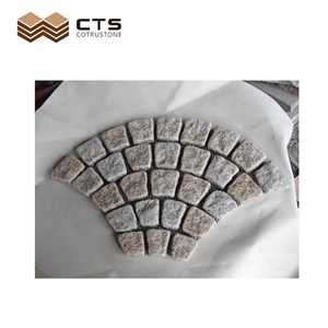 G682 Mesh Layout Granite Paving Stone Garden Decor Cheap