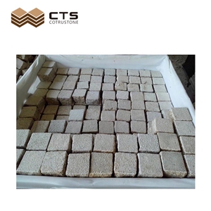 G682 Mesh Layout Granite Paving Stone Garden Decor Cheap