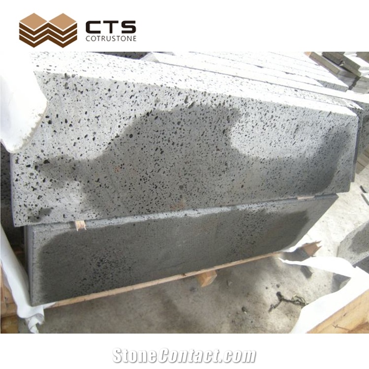 Heilongjiang Porous Grey Spot Basalt Volcanic Rock Tiles
