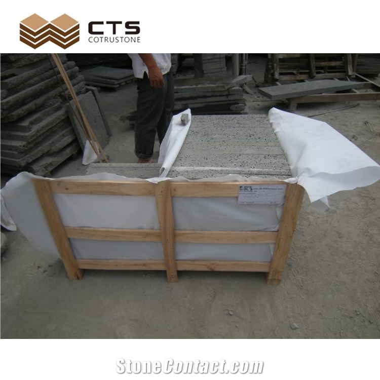 Heilongjiang Porous Grey Spot Basalt Volcanic Rock Tiles