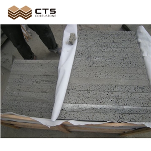 Heilongjiang Porous Grey Spot Basalt Volcanic Rock Tiles