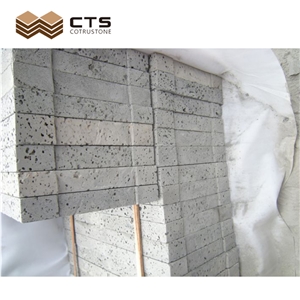 Heilongjiang Porous Grey Spot Basalt Volcanic Rock Tiles