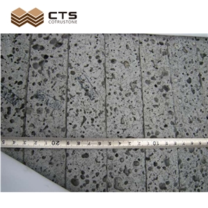 Heilongjiang Porous Grey Spot Basalt Volcanic Rock Tiles