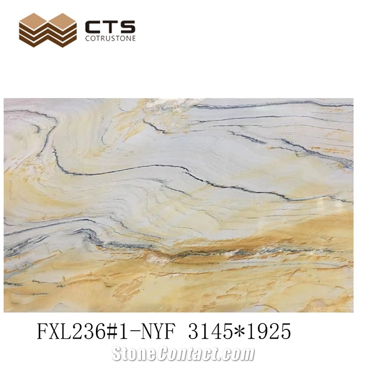 High Quality Ocean Wave Marble Floor Slab For Interior Decor