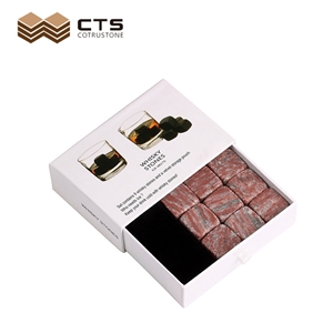 Hot Sale Paint Red Granite Whisky Rock Ice Cube