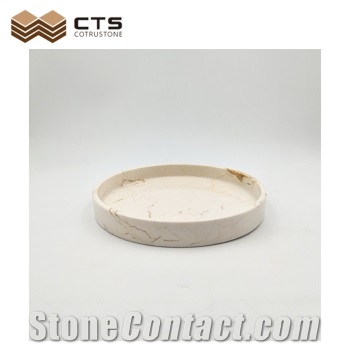 Marble Finished Product Tray House Decoration Design