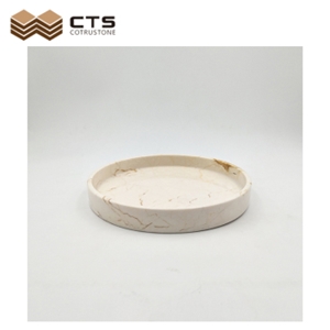 Marble Finished Product Tray House Decoration Design