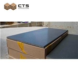 Natural Tiles Hainan Blue Basalt Stones Cut To Size