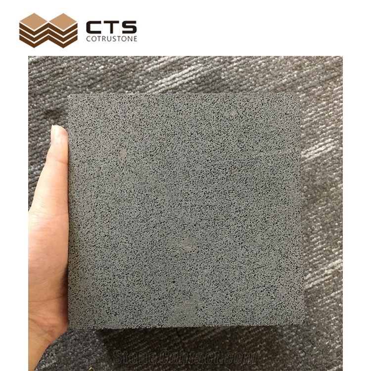 Natural Tiles Hainan Blue Basalt Stones Cut To Size