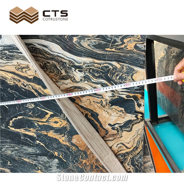 Picasso Gold Marble New Design High Quality Slabs Design