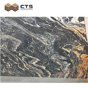 Picasso Gold Marble New Design High Quality Slabs Design