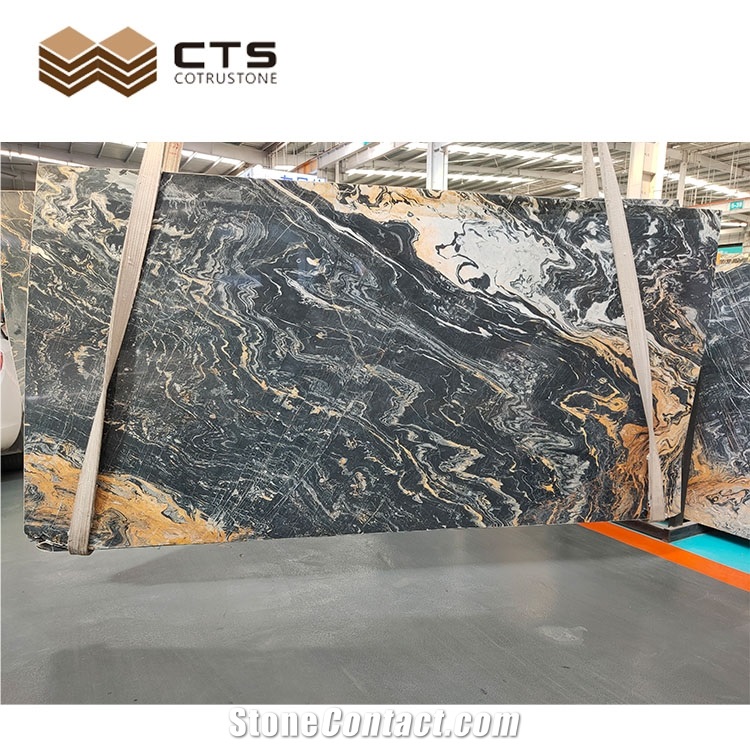 Picasso Gold Marble New Design High Quality Slabs Design