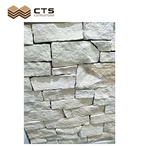 White Limestone Tile Exterior Wall Cladding