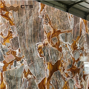 Wholesale Luxury Style Big Slab Polished Bugatti Gold Marble Wholesale Luxury Style Big Slab Polished Bugatti Gold Marble