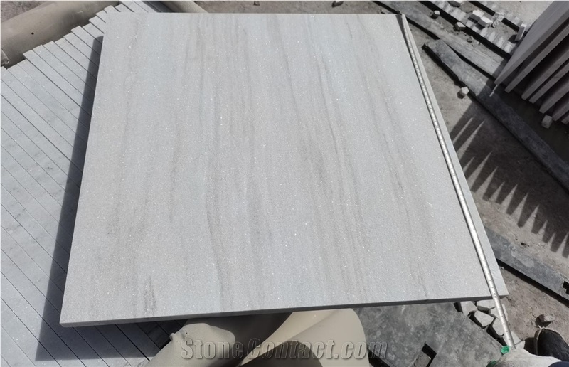 Atlantic White Quartzite Crystal White Pool Paver Coping