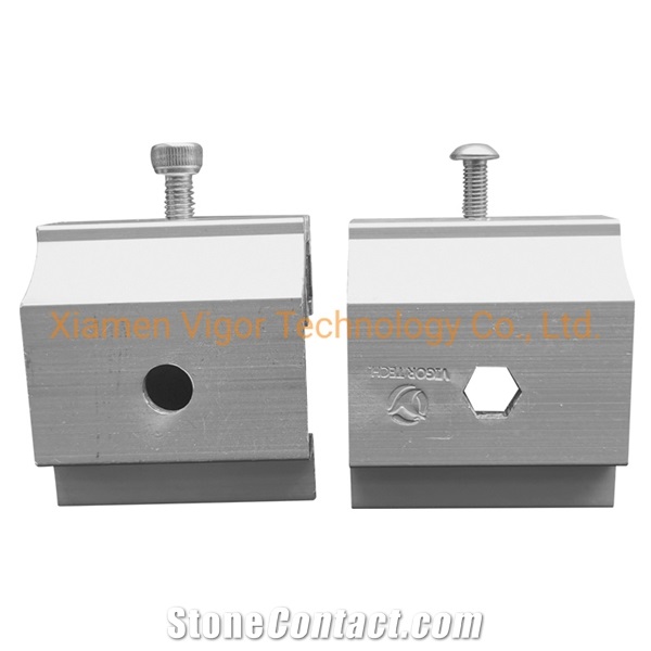 Aluminium Dry Hanging Bracket Stone Lifting Clamps