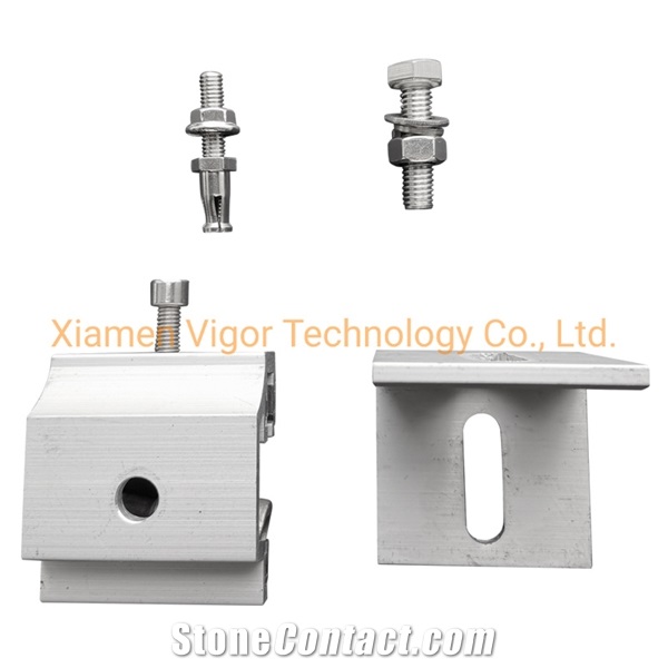 Aluminium Dry Hanging Bracket Stone Lifting Clamps