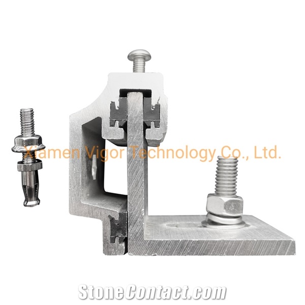Aluminium Dry Hanging Bracket Stone Lifting Clamps