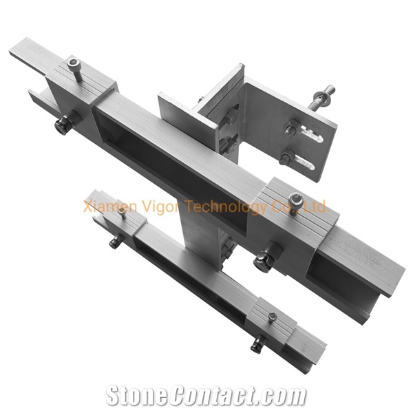 Aluminium Facade Channel For Cladding Stone Panels