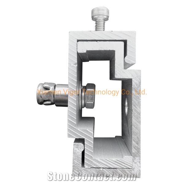 Aluminium Facade Channel System For Cladding Stone Panels