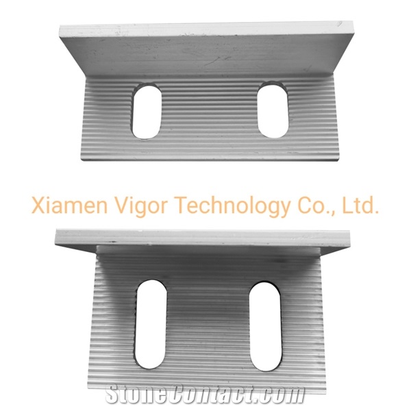 Aluminium L Angle Stone Fitting Bracket For Granite Marble