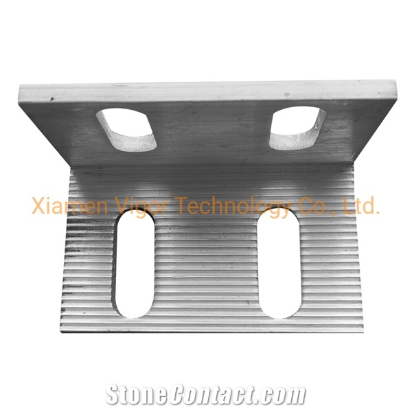 Aluminium L Angle Stone Fitting Bracket For Granite Marble