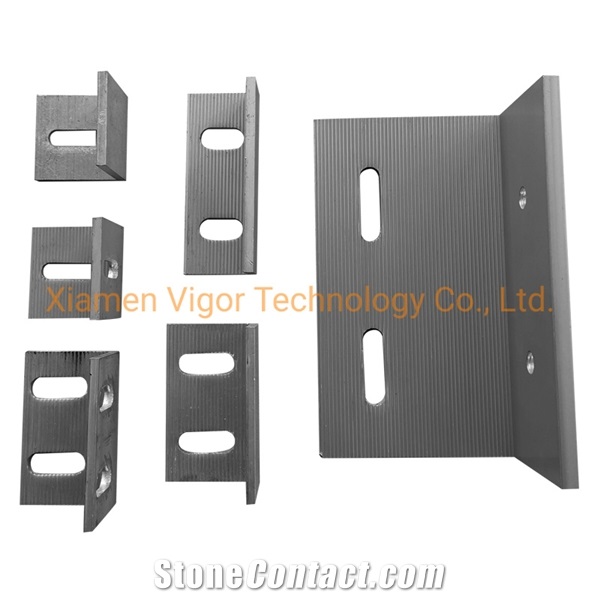 Aluminium L Angle Stone Fitting Bracket For Granite Marble