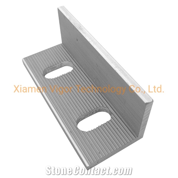 Aluminium L Angle Stone Fitting Bracket For Granite Marble