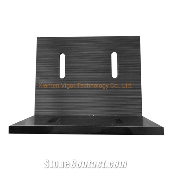 Black Anodized Aluminum Bracket For Panel Support System
