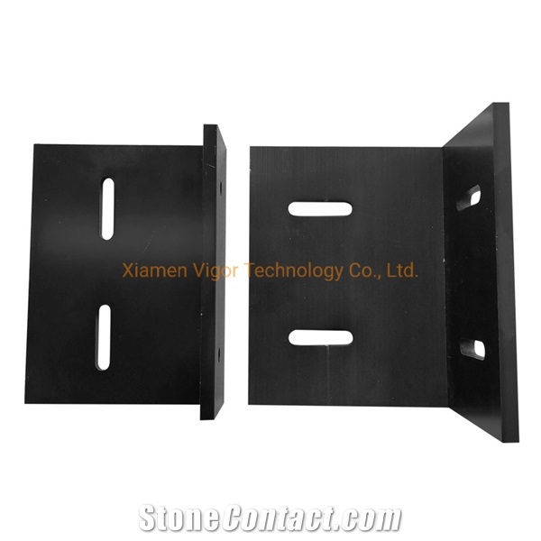 Black Anodized Aluminum Bracket For Stone Support System