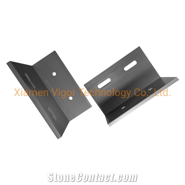 Black Anodized Aluminum Bracket For Stone Support System