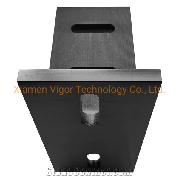 Black Anodizing Aluminium T Bracket For Facade Panel Fixing