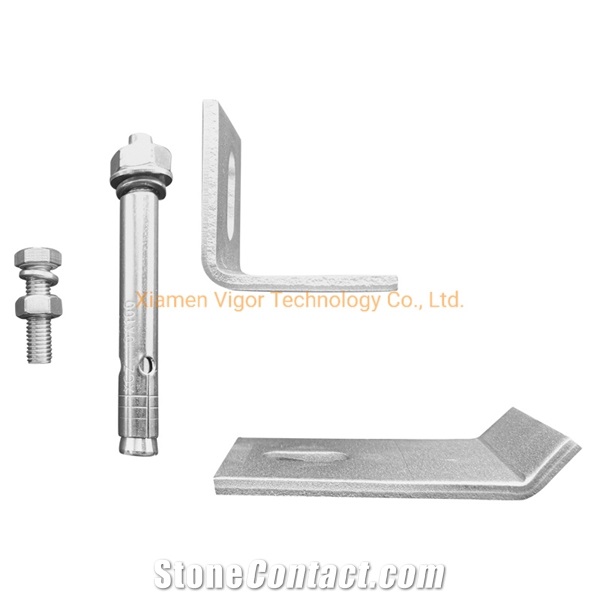 Cladding Fixing System Wall Mounting Bracket For Marble