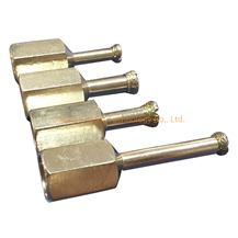 Electroplated Anchor Bit For Undercut Holes In Wall Cladding